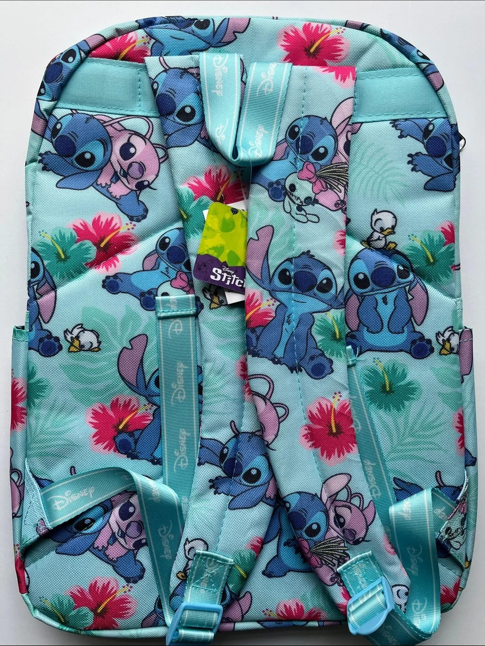 Disney Lilo & StitchFull Size Deluxe Backpack with Laptop Compartment (Aqua)